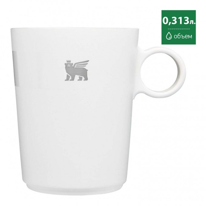 Кофейная кружка STANLEY ADVENTURE DAYBREAK 0,313L белый 10-11017-013 Кофейная кружка STANLEY ADVENTURE DAYBREAK 0,313L белый 10-11017-013