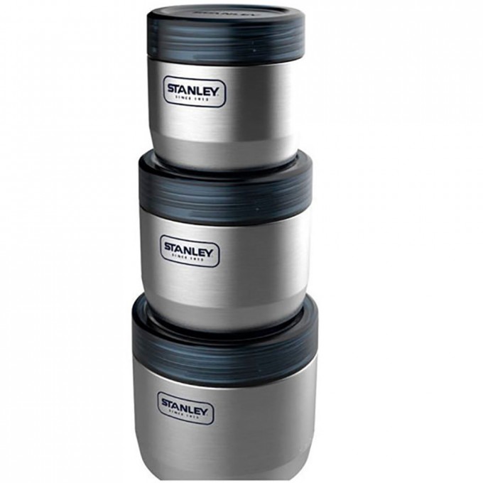 Набор контейнеров STANLEY ADVENTURE 1L/0,65L/0,41L стальной 10-02108-002 Набор контейнеров STANLEY ADVENTURE 1L/0,65L/0,41L стальной 10-02108-002
