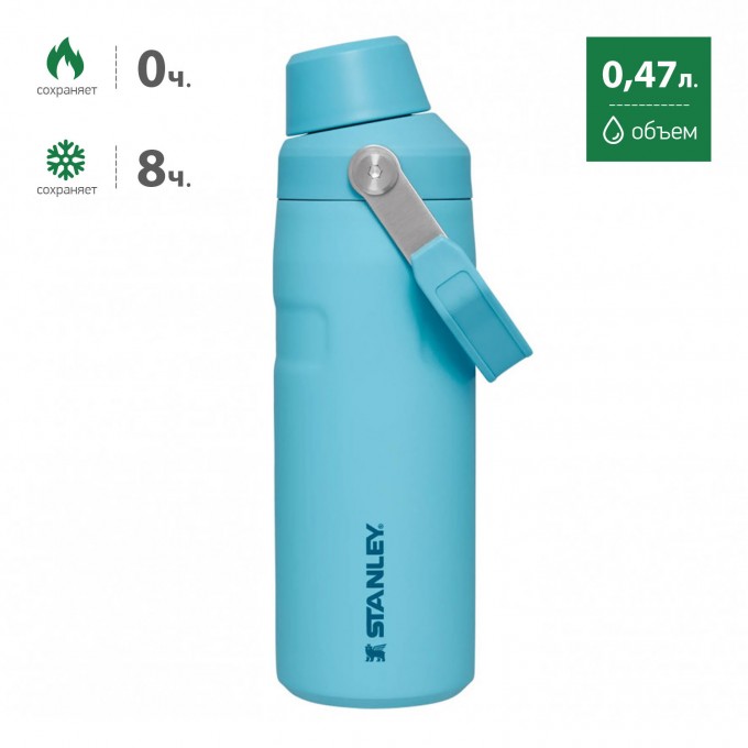 Термобутылка STANLEY GO ICEFLOW 0,47L голубой 10-12579-001 Термобутылка STANLEY GO ICEFLOW 0,47L голубой 10-12579-001