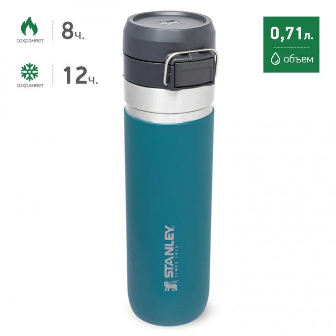 Термобутылка STANLEY GO QUICK FLIP 0,71L голубой 10-09149-031 Термобутылка STANLEY GO QUICK FLIP 0,71L голубой 10-09149-031