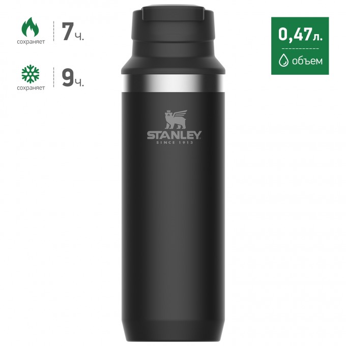 Термокружка STANLEY ADVENTURE 0,47L черный 10-02285-021 Термокружка STANLEY ADVENTURE 0,47L черный 10-02285-021