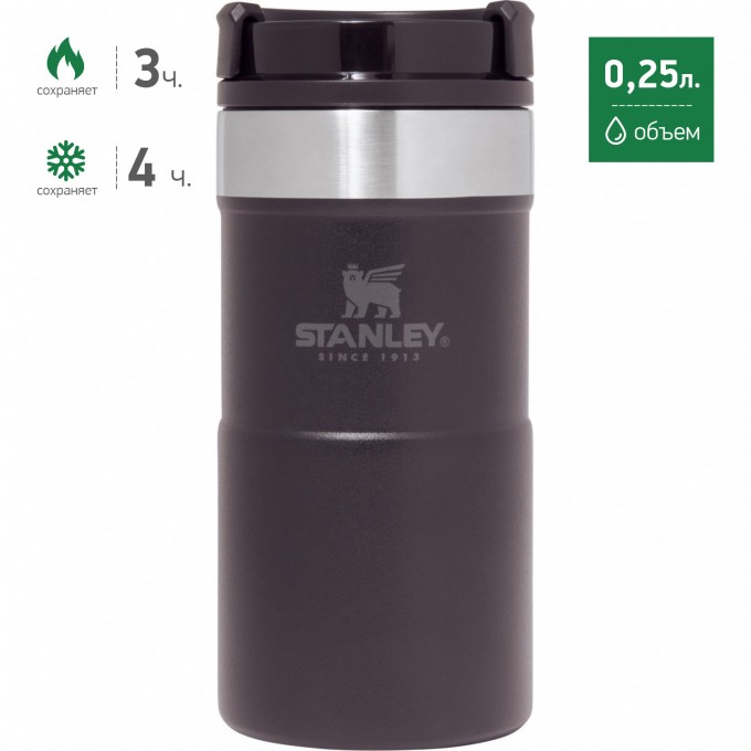 Термокружка STANLEY CLASSIC NEVERLEAK 0,25L черный 10-09856-007 Термокружка STANLEY CLASSIC NEVERLEAK 0,25L черный 10-09856-007