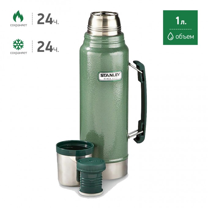 Термос STANLEY CLASSIC 1L зеленый 10-01254-038 Термос STANLEY CLASSIC 1L зеленый 10-01254-038