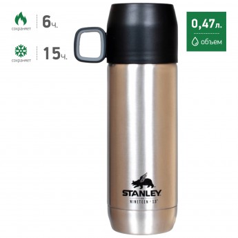 Термос STANLEY NINETEEN13 VACUUM FLASK 0,47L 10-01041-037 металлик