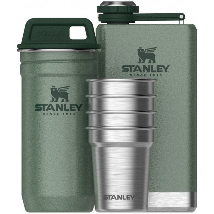 Набор: стопки STANLEY ADVENTURE 0,59L + фляга STANLEY ADVENTURE 0,23L зеленый 10-01883-058 Набор: стопки STANLEY ADVENTURE 0,59L + фляга STANLEY ADVENTURE 0,23L зеленый 10-01883-058